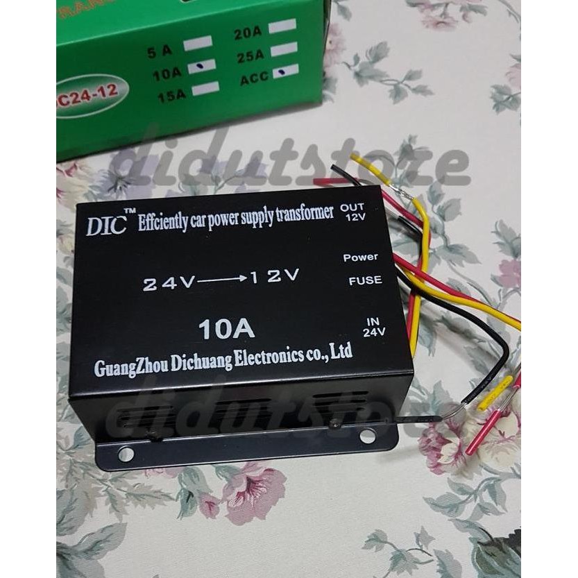 SUOER DC Converter/Step Down 24V ke 12V (10 Ampere)