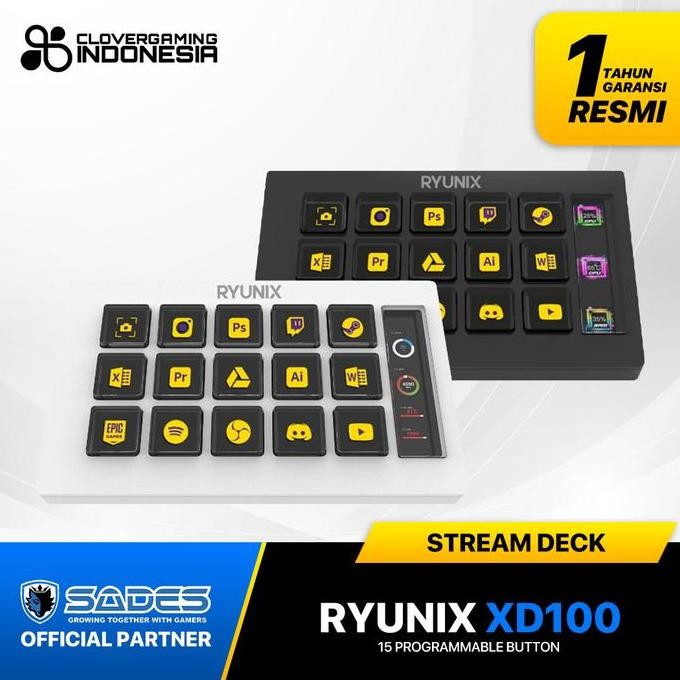 Sades Ryunix Xd100 / Xd-100 Deck Livestream Streamdeck Control Pad Co