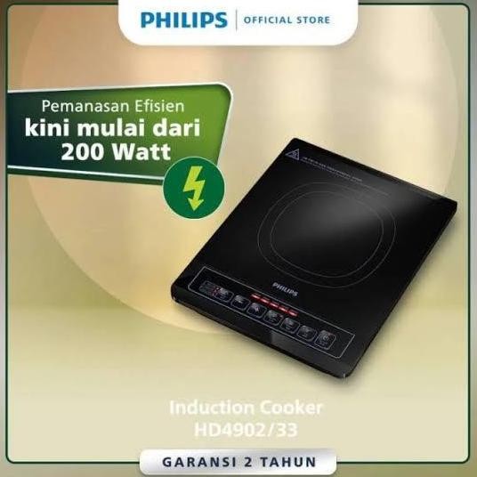 Philips Induction Cooker Hd4902/33 Low Watt Co