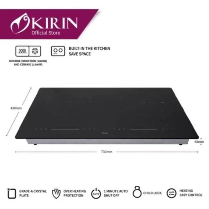 Kirin Kompor Induksi Kic-2502H 2 Tungku Co