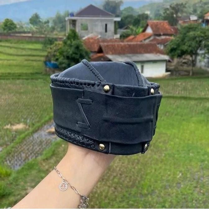 Peci kulit domba peci kopyah kulit asli 100% kulit sapi