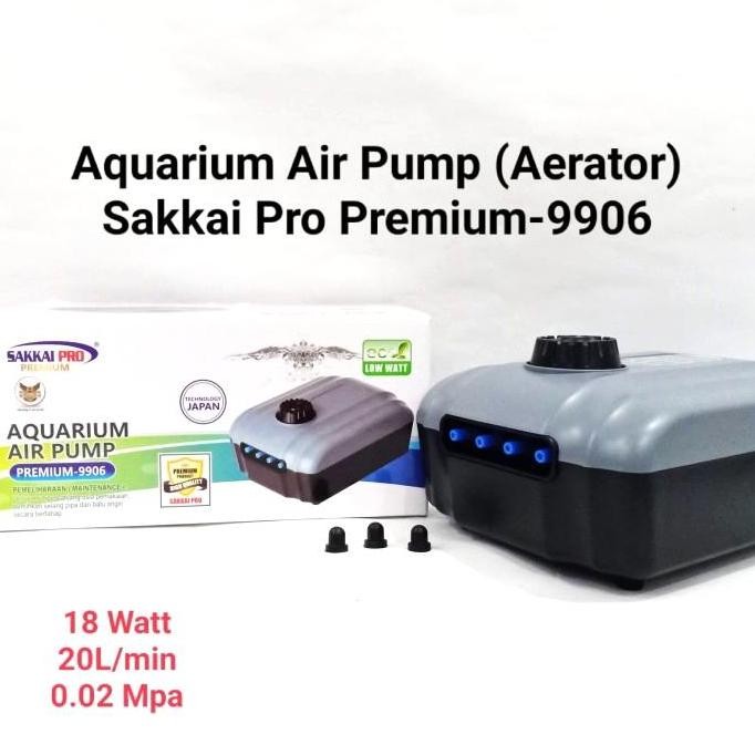 Bst Ready Pompa Udara Aquarium Aerator 4 Lubang Premium- 9906 Sakkai Pro Best Seller