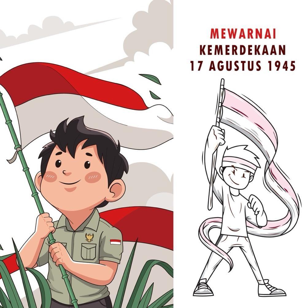 

Fj-44 15 Lembar A5 | Kertas Mewarnai Tema 17 Agustus, Hari Kemerdekaan | 15 Kertas Gambar Berbeda