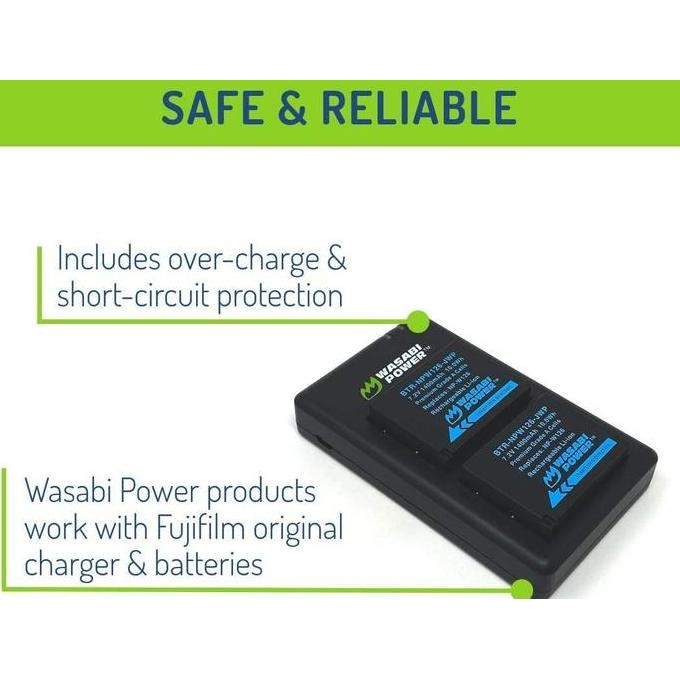 TERLARIS - Wasabi Power Battery & Charger for Fujifilm NP-W26S NP-W26 NP W26 W26S NPW26 NPW26S Bater