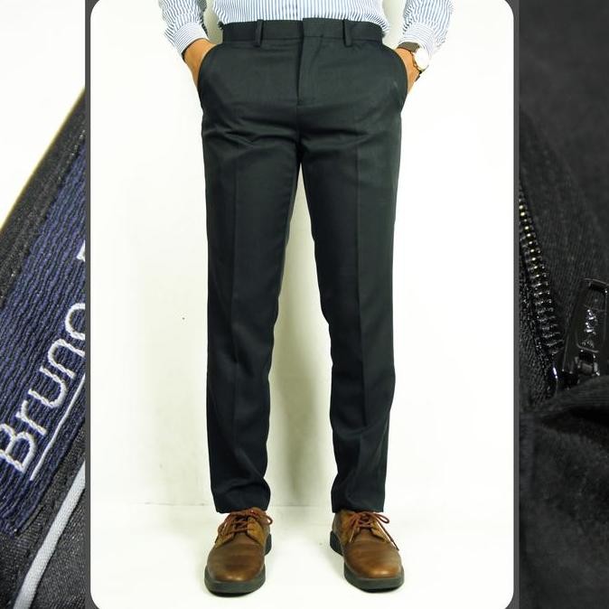 Celana Formal Pria Bruno Rigari Reguler Fit & Slim Fit | Celana Bahan JS
