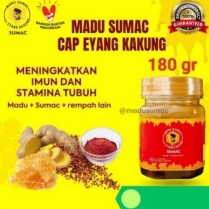 

Madu Sumac 180Gram , Madu Sumac Cap Eyang Kakung 180Gram
