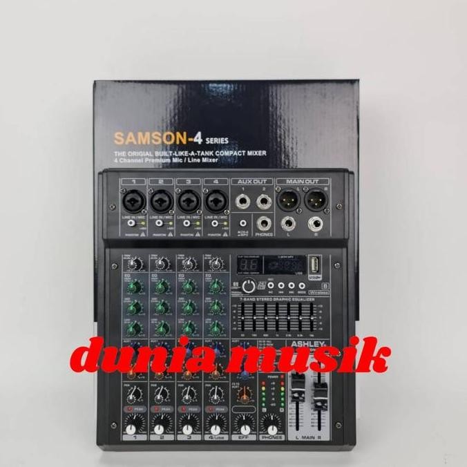 Mixer Ashley Samson 4 Samson4 4 Channel Original Ashley