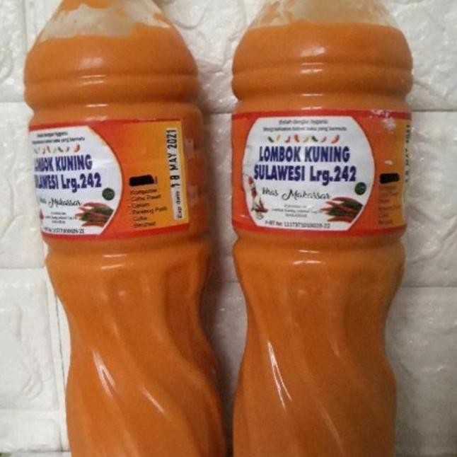 

Saus / Saos Lombok Kuning Khas Sulawesi/ Saus Sambal Kuning Cabe 620Ml