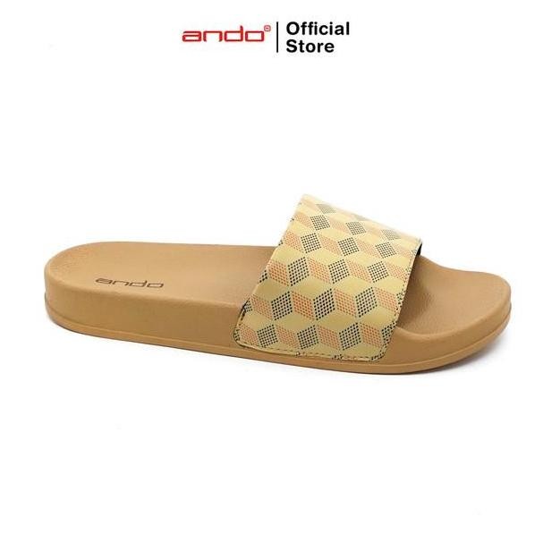 

Ando Official Sandal Selop Slip On Pandora Wanita Dewasa - Krem/Kuning LS