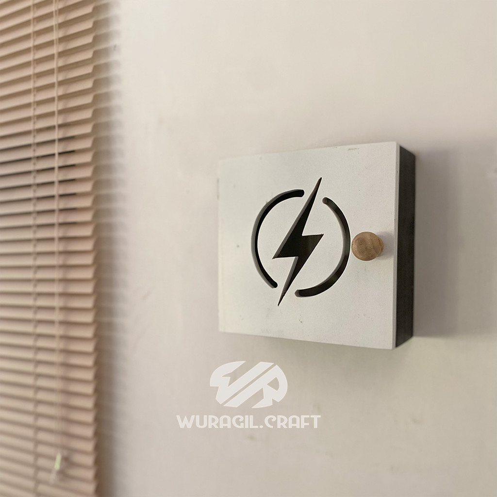 Jtterang Wuragil.Craft - Box Cover Kwh Meter Mcb Listrik Tempat Mcb Listrik Kayu Estetik