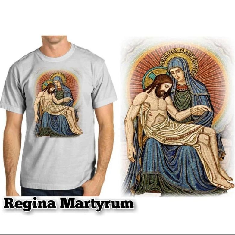 Sr-32 Hj-54 Kaos Oblong Gambar Rohani - Kaos Rohani - Baju Oblong - Kaos Oblong - Kaos Gambar Maria 