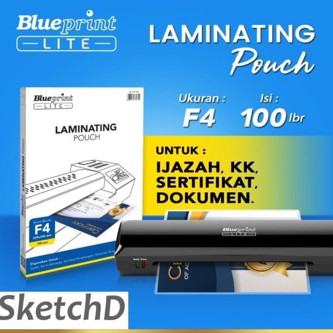 

Plastik Laminating Pouch Film F4 Blueprint Lite Isi 100 Pcs 100 Micron Co