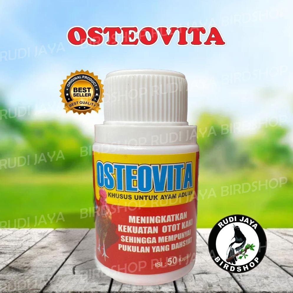 Hj-43 Wdr-75 Osteovita Osteo Vita 1 Botol 50 Kapsul Obat Vitamin Ayam Aduan Kuat Otot Tulang Kekar B