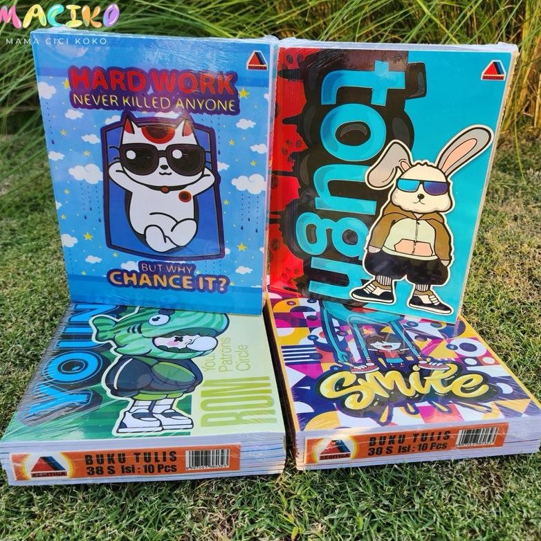 

Diskon Mck - 10Pcs Buku Tulis Segitiga Quarto 38 Lembar Dan 58 Lembar Dan Buku Tulis Campus Gratis Ongkir