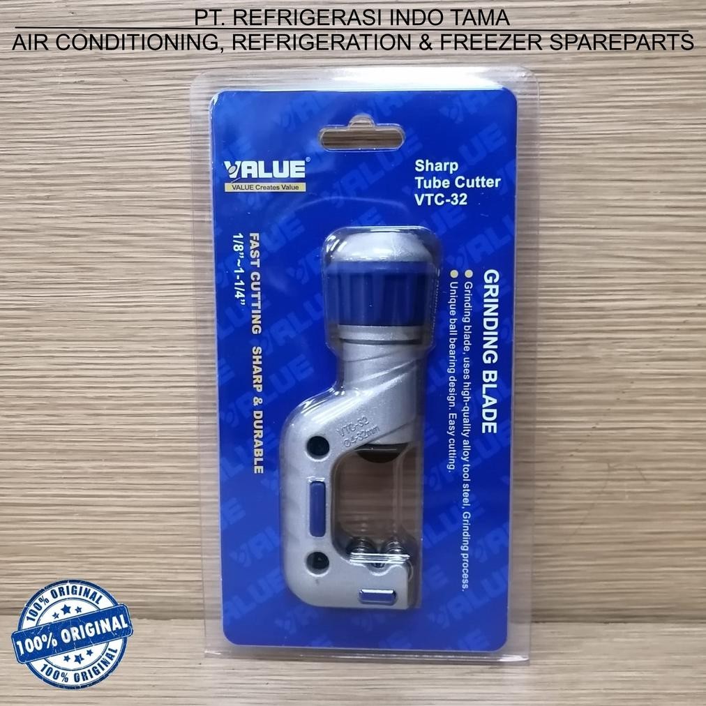 

TUBE CUTTER VALUE VTC 32 1/8" ~ 1 1/4" - PEMOTONG PIPA TEMBAGA
