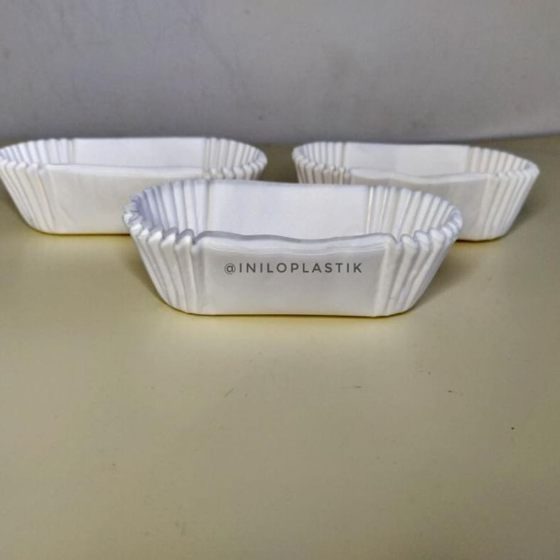 

Ad-56 Xct-2328 Oval Cupcake White 129X81Mm / Kertas Risolles Termurah