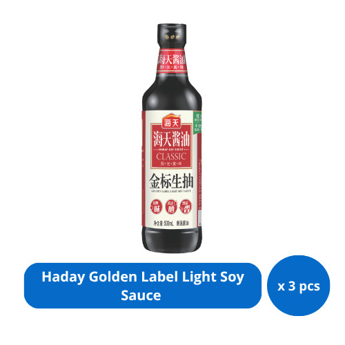 

Haday Golden Label Light Soy Sauce 500ml x 3 pcs