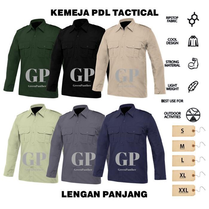 Bisa Cod Baju Kemeja Tactical Pdl Lapangan Laki Laki Perempuan 511 Ripstok Qw-45