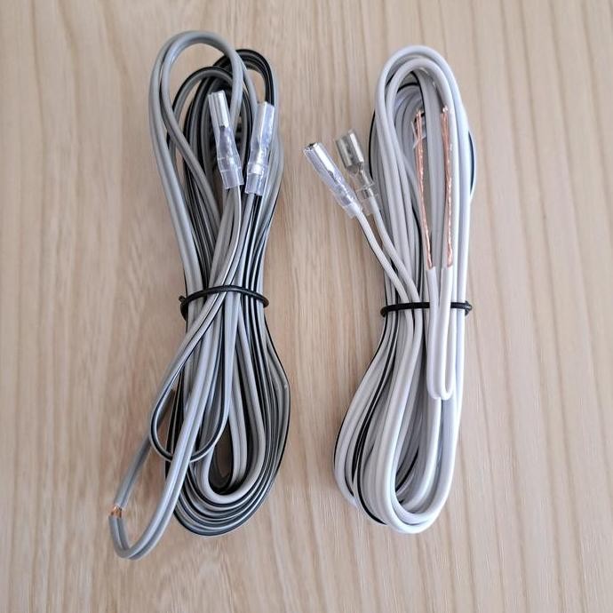 DF273>> Kabel Tweeter 22awg Full Tembaga plus Skun Panjang Kabel 250CM x 2Pcs