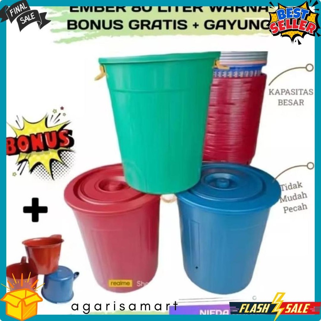 Cod Ember Jumbo 80 Liter Bonus Gayung Tong 80 Liter