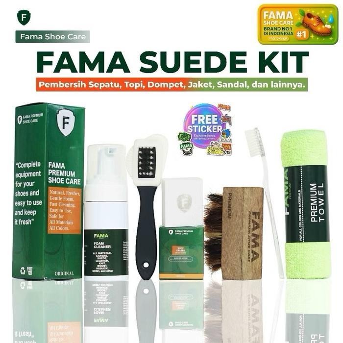 Promo Fama-Paket Suede Kit-Pembersih Sepatu Suede-Sikat Suede-Penghapus Suede-Suede Eraser-Shoes Cle