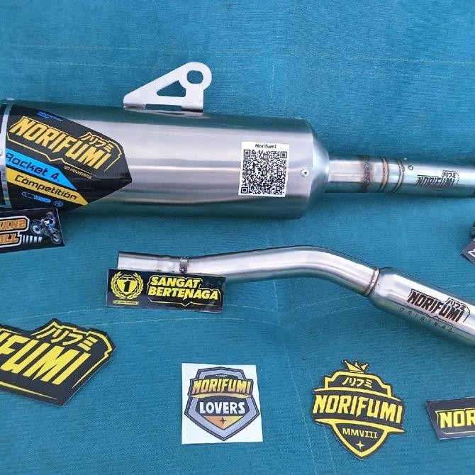 KNALPOT NORIFUMI ROKET 4 COMPETITION PNP CRF 150 KLX 150, WR 155 Viar cross 150 200 Original