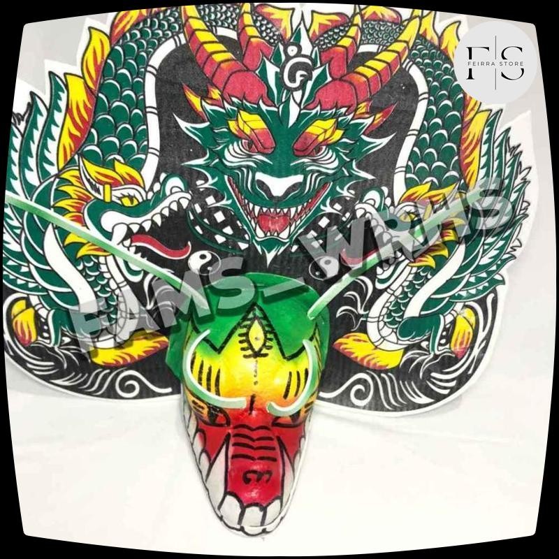 Termurah Barongan Anak Ukuran Sedang Spons Dragon Barongan Spons Barongan Hijau Barongan Berkualitas