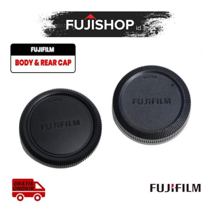 TERBARU - Body Cap & Rear Cap for Fujifilm Camera Kamera