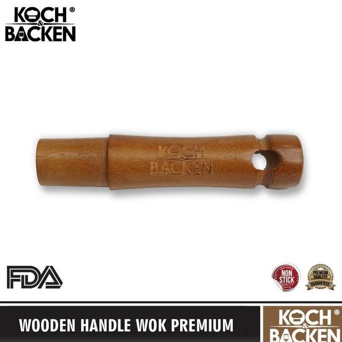 NEW - KOCH&BACKEN Gagang Kayu Wajan Penggorengan