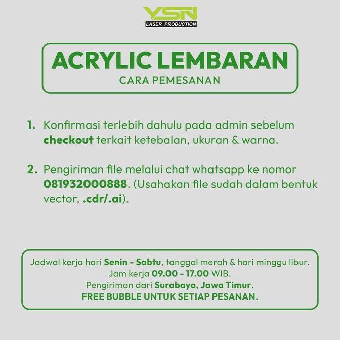 

Acrylic Sheet I Acrylic Lembaran I Akrilik Custom Lembaran 12 Mm Kualitas Terbaik Harga Termurah