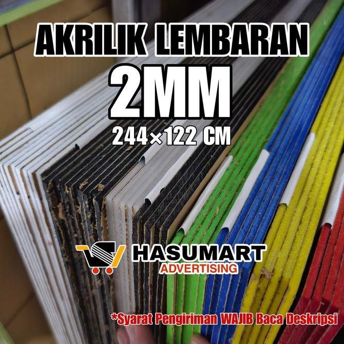 

Akrilik Lembaran Tebal 2Mm Ukuran 244122Cm (Acrylic Sheets Bening, Dll) Kualitas Terbaik Harga Termurah