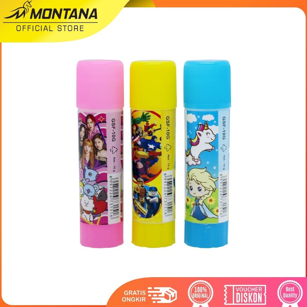 

Asd-86 Montana Glue Stick Fancy 10G 24 Pcs Excellent Adhesive Lem Batang Perekat Gsf-10 / 10Gr - Box Asd-86