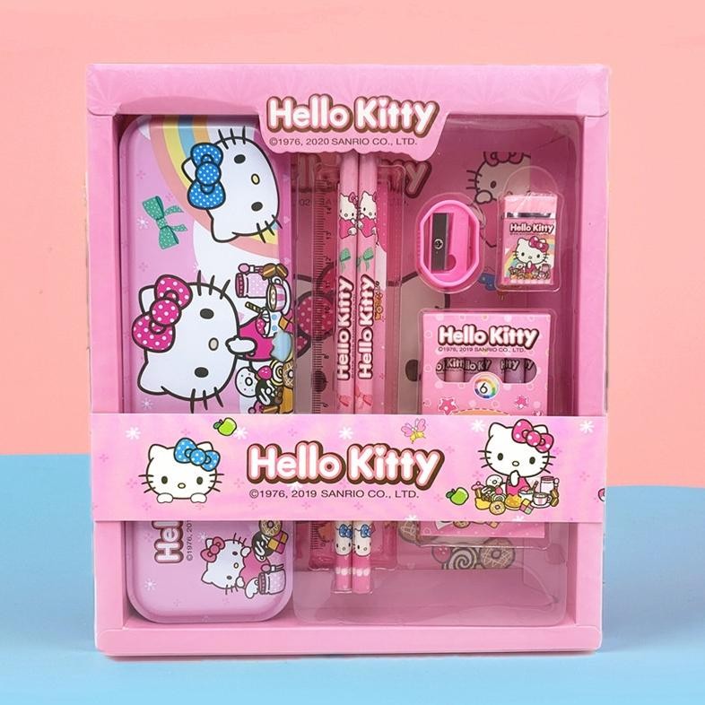 

Re27 Alat Tulis Set Paket Komplit 7 In 1 / Stationery Complete Lengkap / Kotak Pensil Anak / Souvenir Hadiah Kado / Sekolah Karakter Kartun Lucu Animal Hewan / Perlengkapan Tulis / Tempat Pensil