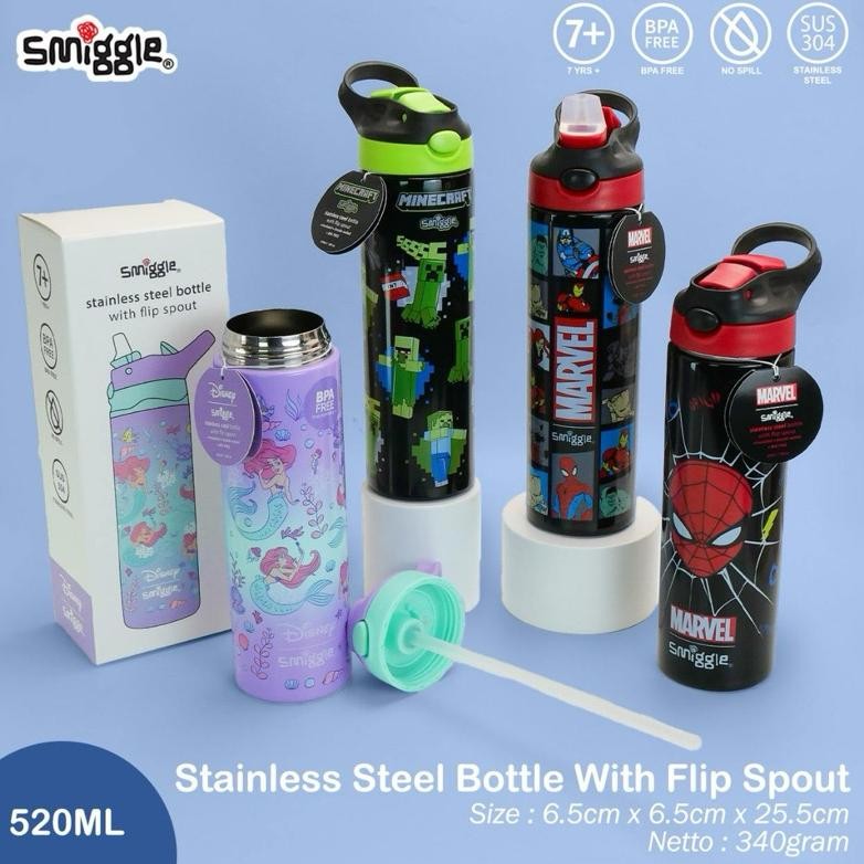 Botol smiggle stainless steel 520ml/botol smiggle aSt