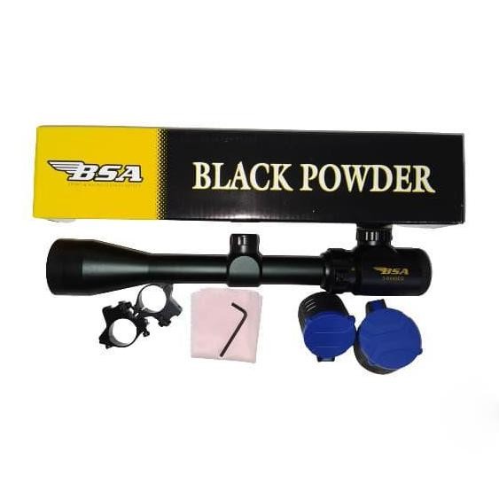 TELESKOP BSA BLACK POWDER 3-9X40 EG TUTUP FLIP FLOP LAMPU RGB