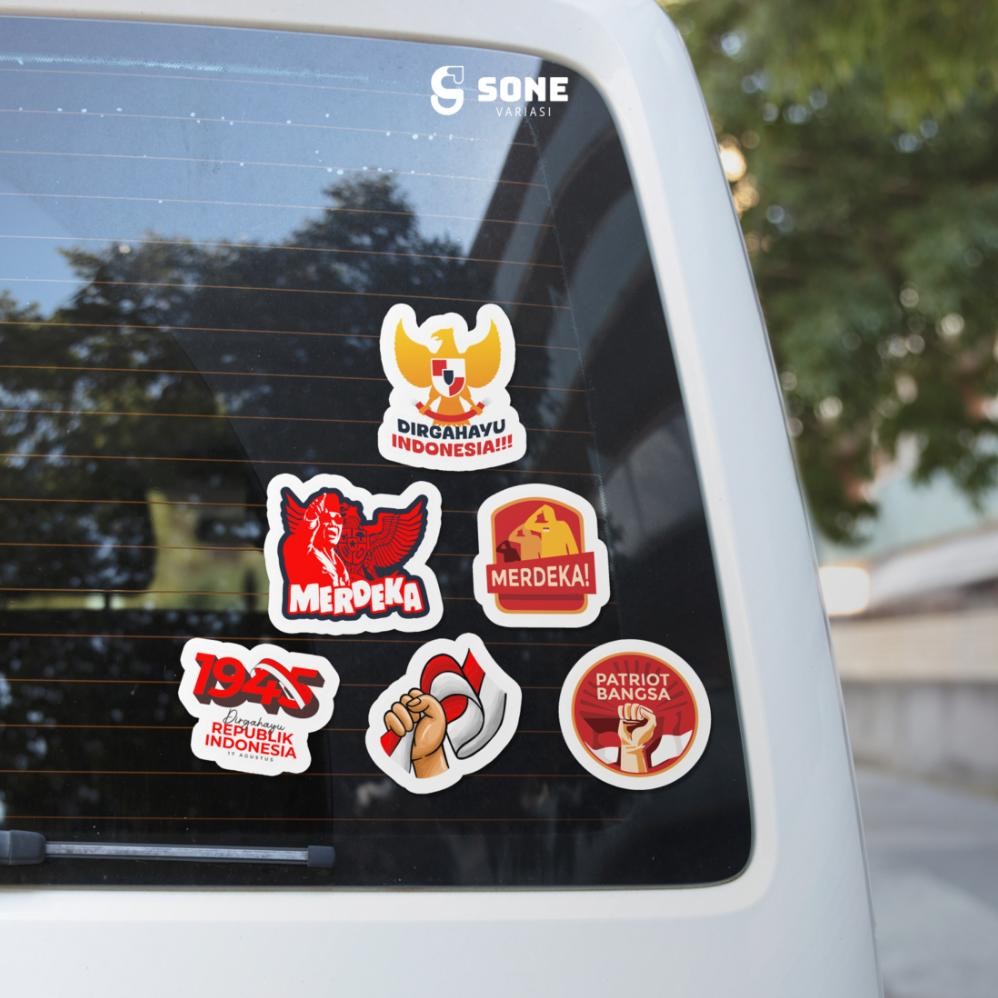 

Murah Meriah Stiker Vinyl 17 Agustus Tema Kemerdekaan Ri Hut Ri Ke-80 | 50 Pcs Waterproof