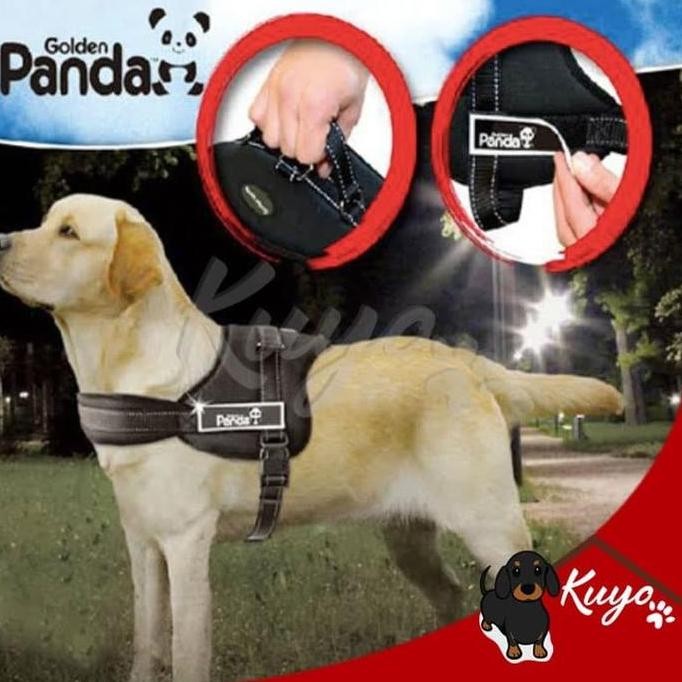 Dog Harness Rompi Anjing Polisi Tugas Jaga Baju Kalung Tali Hewan Pet IS