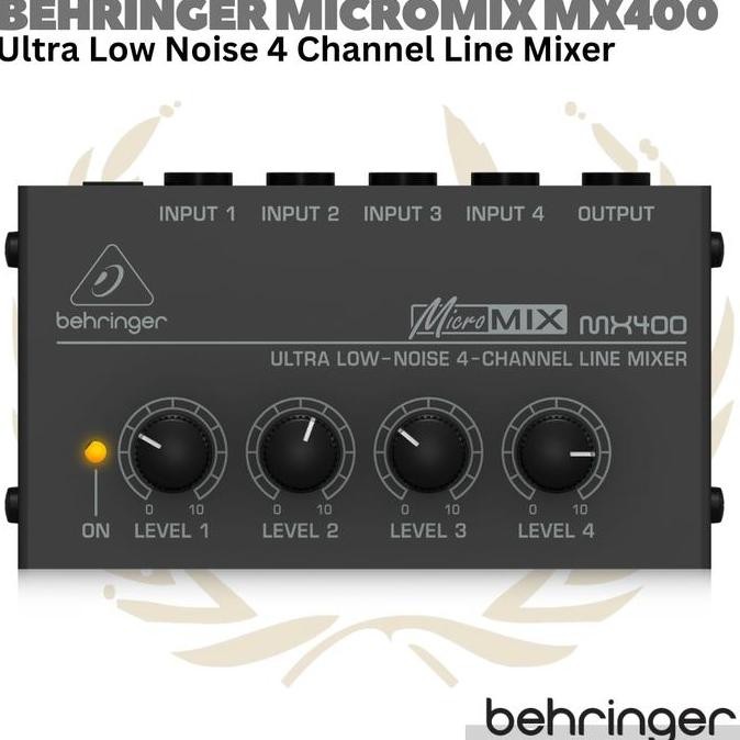 BEHRINGER MICROMIX MX400 4 CHANNEL LINE MIXER | MINI COMPACT PORTABLE ORIGINAL DAN TERPERCAYA