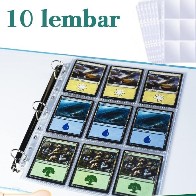 

10 Lembar A4 Sleeve Photocard Photo A4 Sleeve Kpop A4 Binder Sleeve Clear Sleeve Photocard 9P Binder Photocard