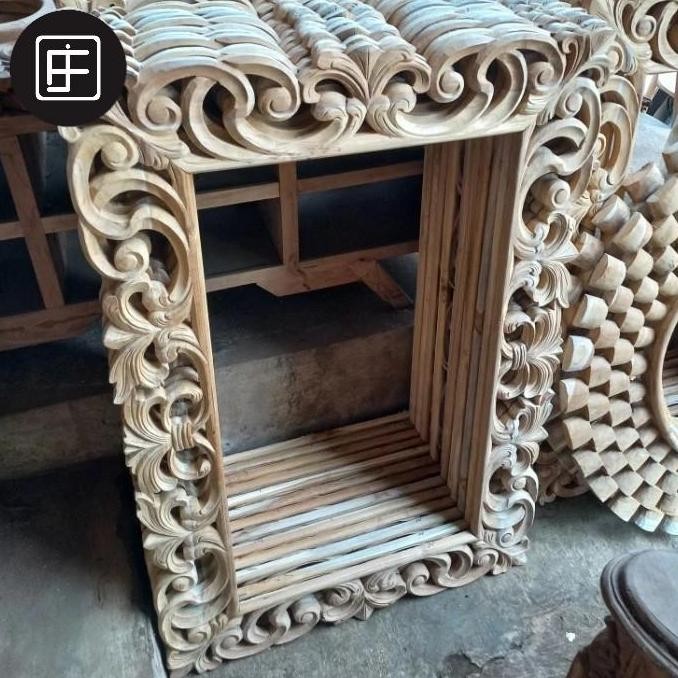 figura cermin kayu jati figura cermin jati ukiran