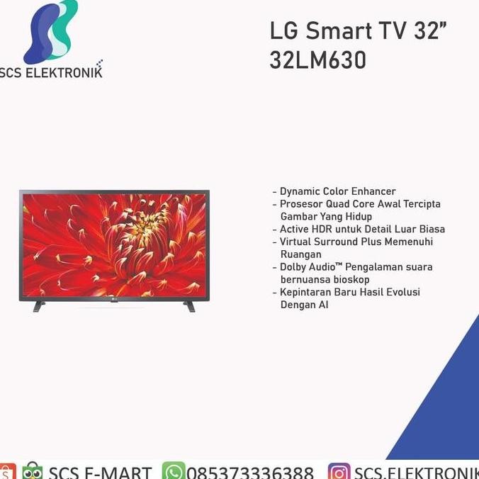 LG LED FULL HD TV 32LM630 - Smart TV 32LM630BPTC 32 Inch