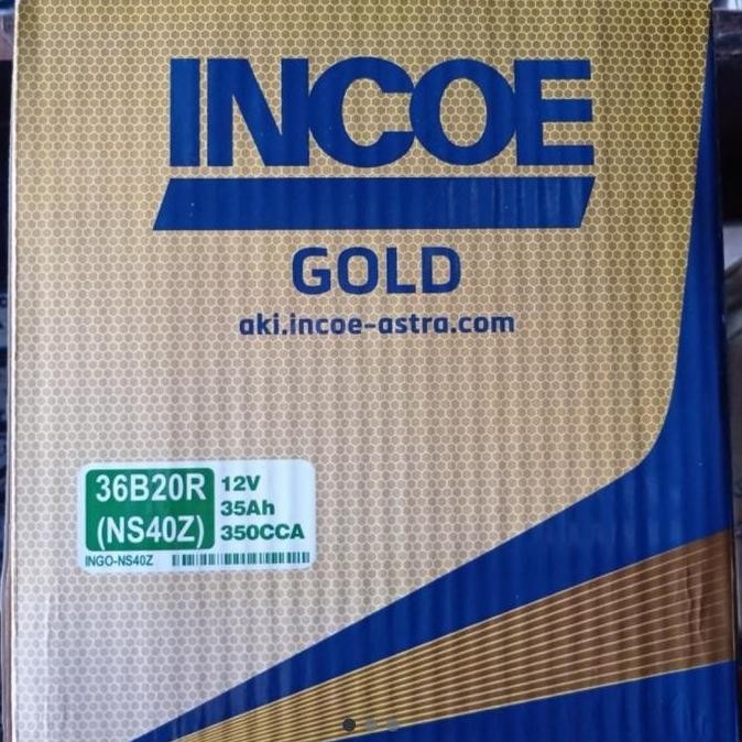 TERMURAH - AKI BATERAI INCOE GOLD HYBRID NS40Z/NS 40Z/36B20R MOBIL AVANZA SPARK
