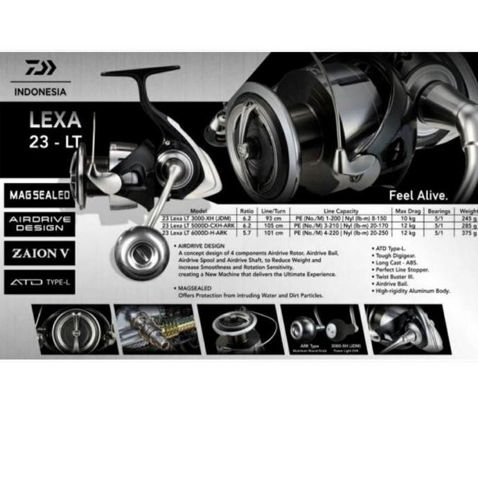 REEL DAIWA LEXA 2023 LT 5000D-CXH-ARK / 3000-XH(JDM) - ORIGINAL