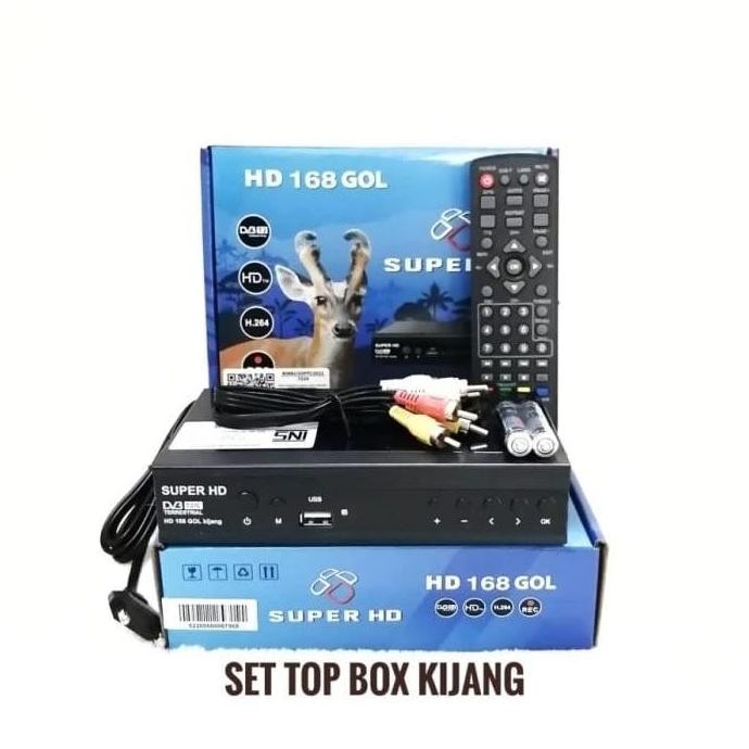 TERMURAH - SET TOP BOX T2 TV DIGITAL STB SUPER HD 168 GOL DVB EWS GARDINER LGSAT