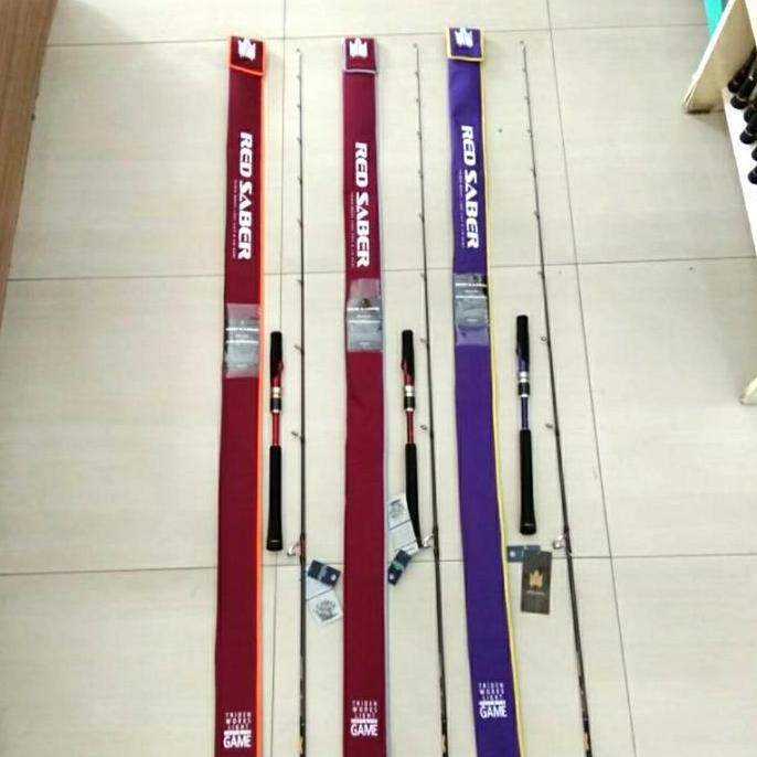 TERMURAH - Joran Tridentech Red Saber Light Cast & Jig Game RSS 610