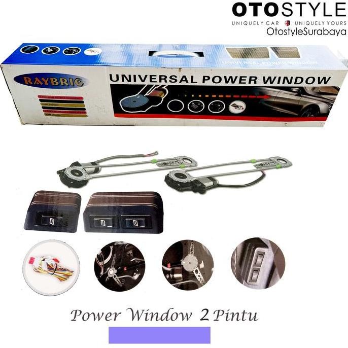 Power Window Universal 2 Pintu Set Lengkap Premium