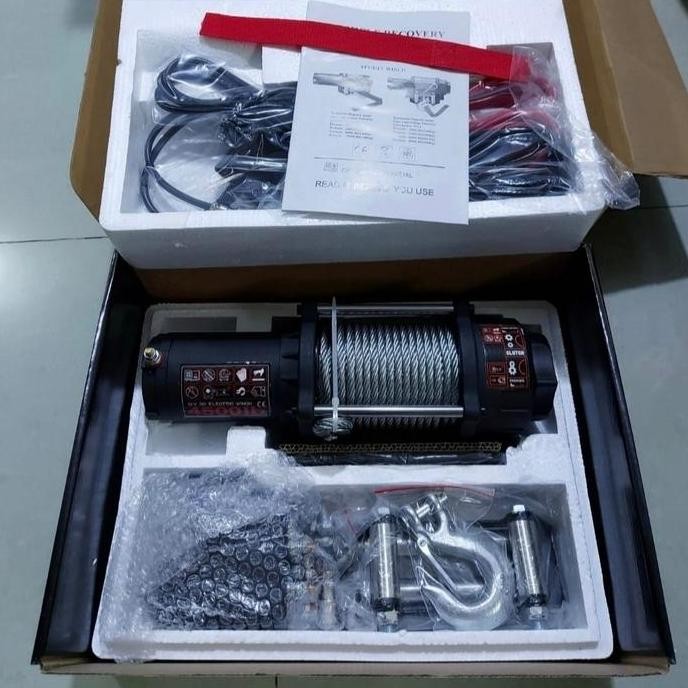 TERMURAH - Winch 4500 Lbs (2040kg)Offroad Electric Winch Jeep Jip Jimny ATV Winch