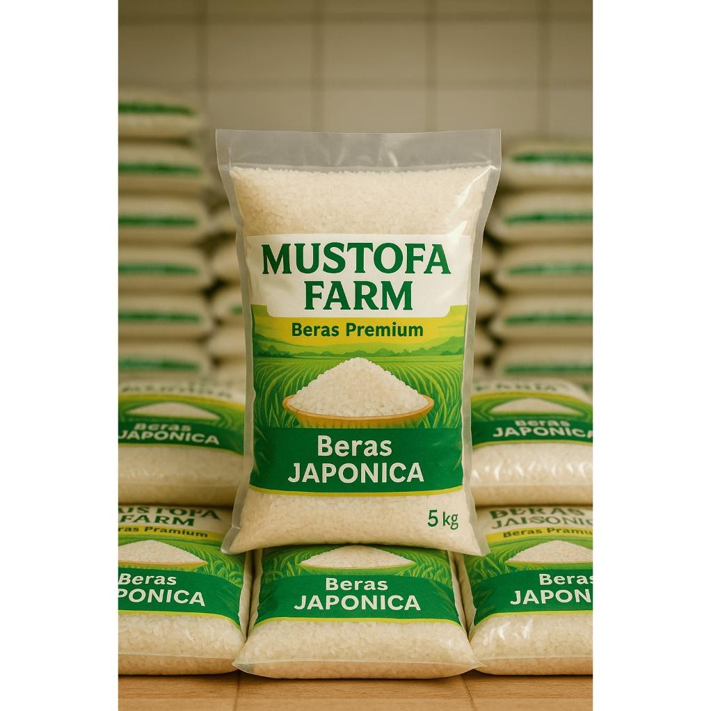 

Beras Premium Beras Jepang Mustofa Farm Japanese Japonica Rice Beras Sushi Premium 5 Kg