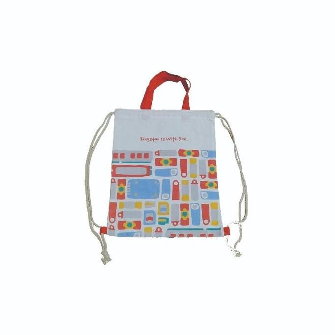 Grosir [Tidak Dijual] Tas Canvas Putih Kingston - Merchandise