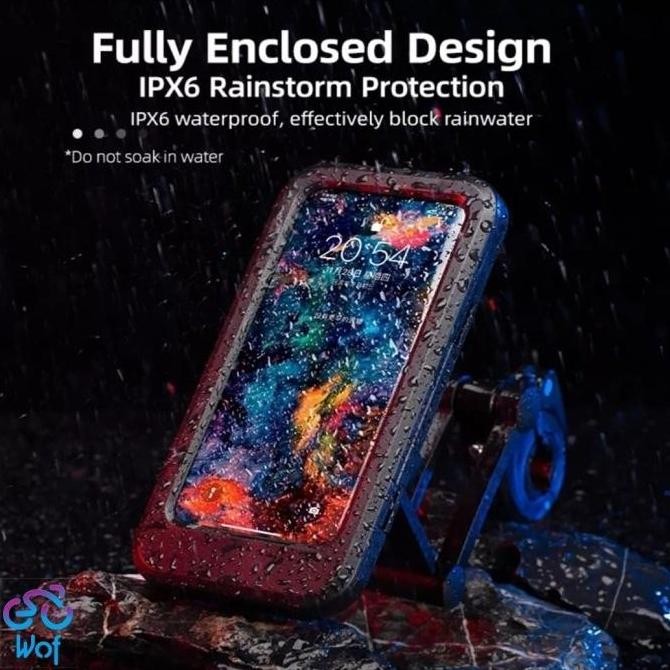 ROCKBROS HL-69 Holder Phone Sepeda Motor Case Full Touch Waterproof